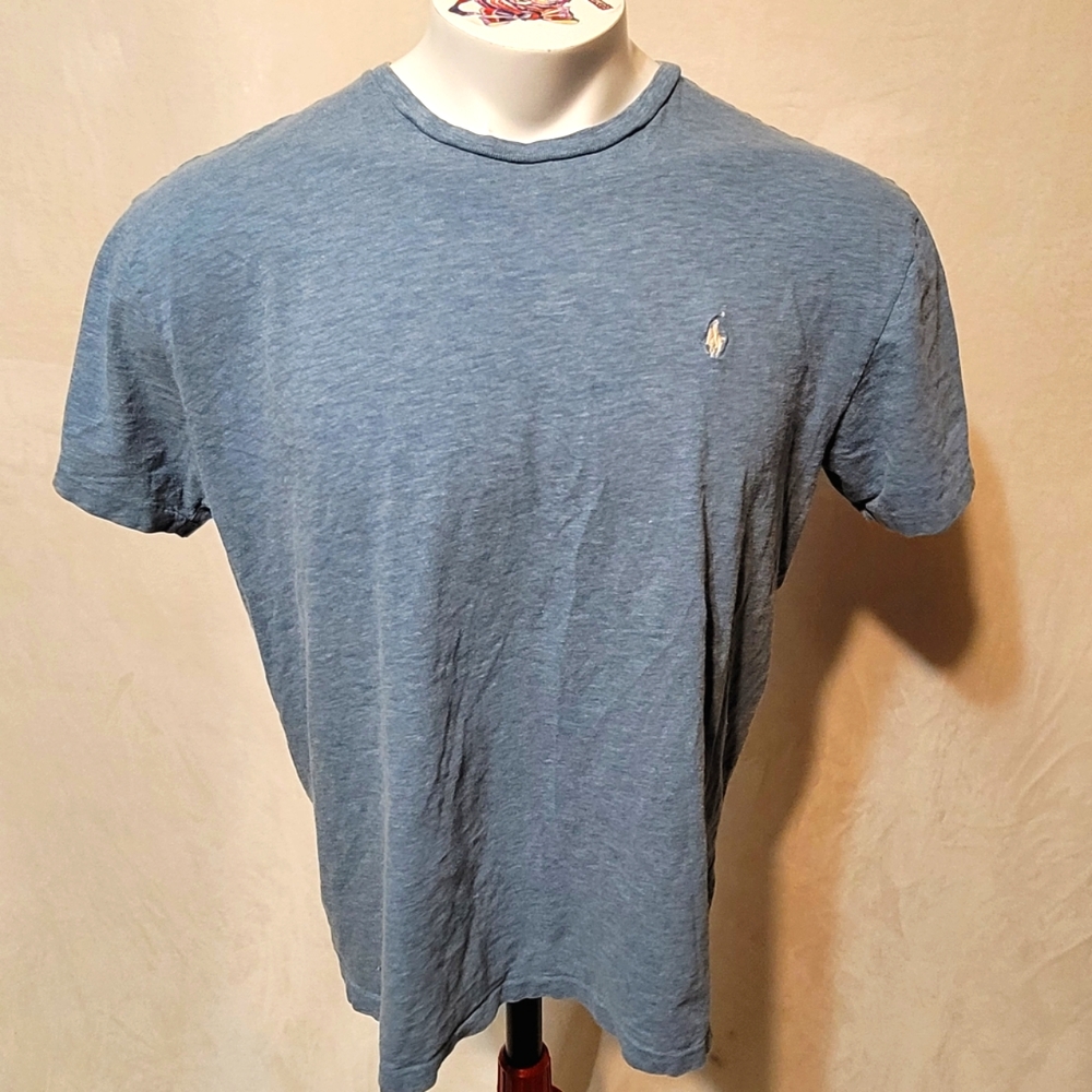 Vintage Denim Blue Polo by Ralph Lauren Men's Large.